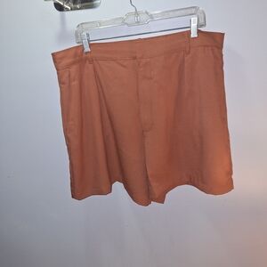 Abercrombie & Fitch Women's Copper Flat Front Shorts